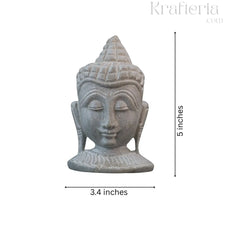Hand-Carved Buddha Face – Soft Stone Meditation Decor belur shanker
