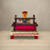 Etikoppaka Wooden Toy - Weaver at a Loom