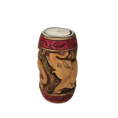 Handmade Wooden Candle Vase – Rustic Home Decor Accent maruthi handicrafts