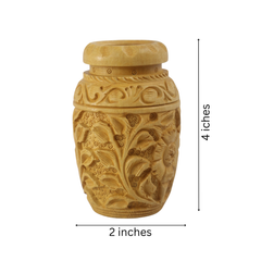 Hand-Carved Wooden Pen Stand – Elegant Desk Organizer