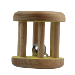 Eco-friendly kids rattle painted with non-toxic colours