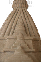 Miniature Temple Replica in Sandstone