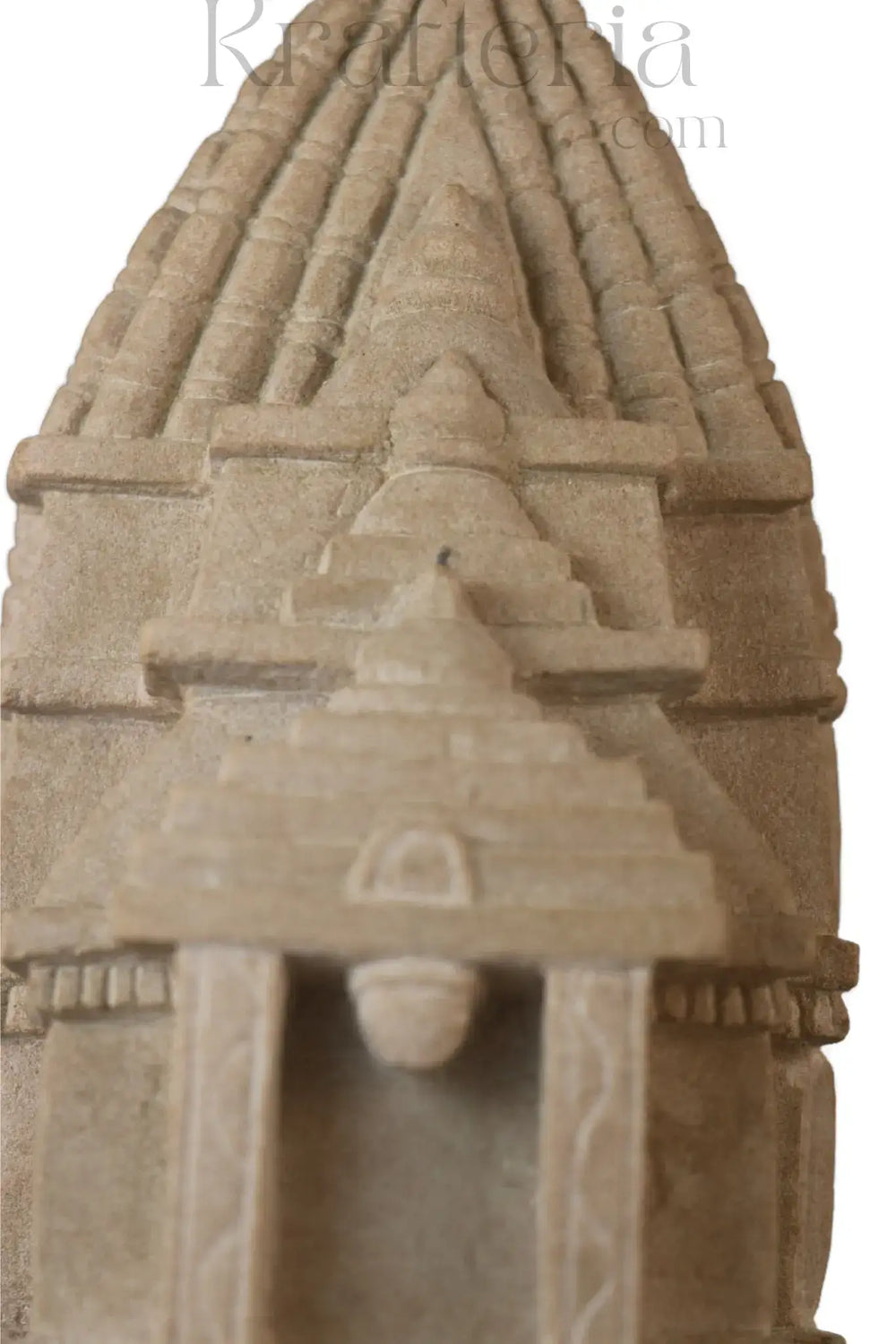 Miniature Temple Replica in Sandstone Sand Stone