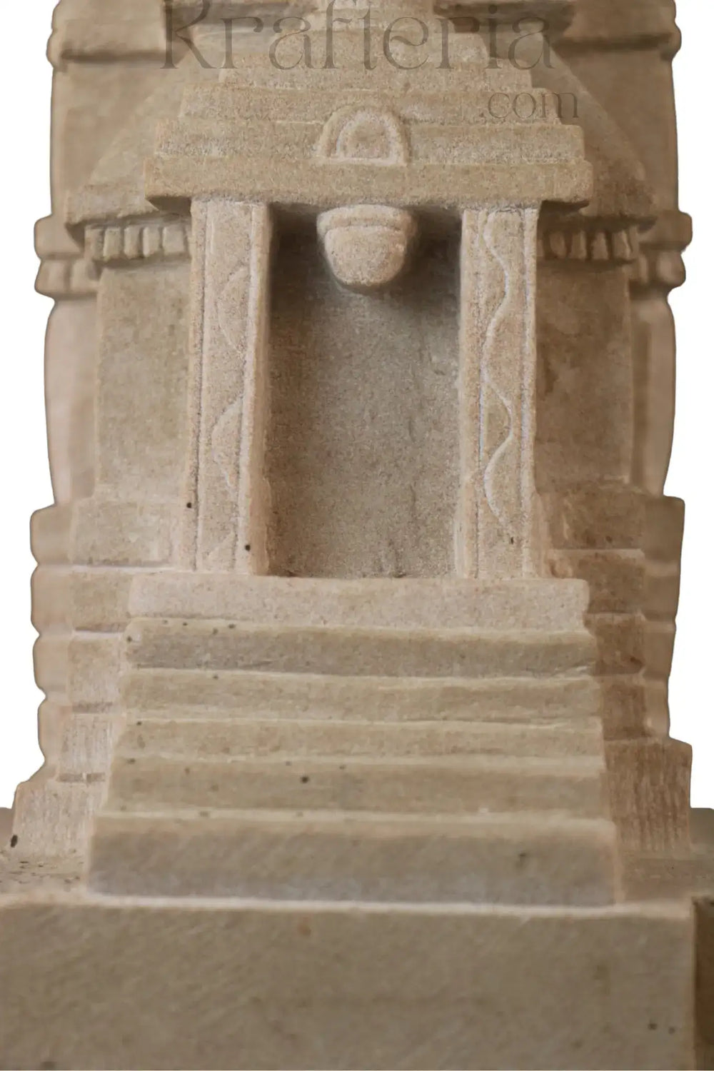 Miniature Temple Replica in Sandstone Sand Stone