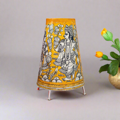 Kalamkari Hand-Painted Puppetry Lamp | Bed Lamp