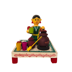 Wooden Matka Vendor of the Bazaar