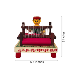 Etikoppaka Wooden Toy - Weaver at a Loom