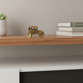 Brass Car Figurine | Handcrafted Antique Model Car Collectible Decor