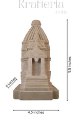 Miniature Temple Replica in Sandstone