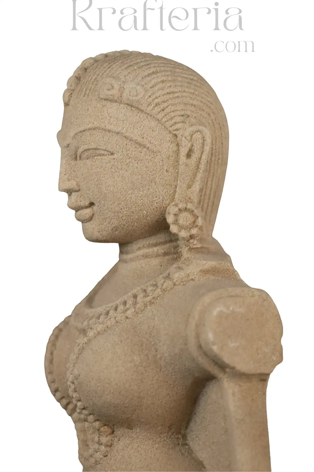 Celestial Muse - A Sandstone Sculpture of Feminine Grace wooden massage accessories