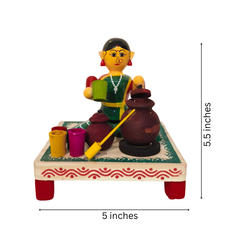 Wooden Matka Vendor of the Bazaar