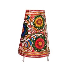 Colorful Leather Lampshade – Traditional Art Meets Modern Décor | Bed Lamp