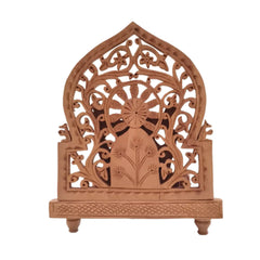 Wooden Lord Ganesh Jali Idol | Artisan Spiritual Sculpture maruthi handicrafts