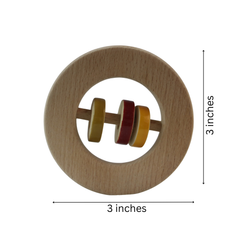 Infant rattle toy designed with non-toxic paint