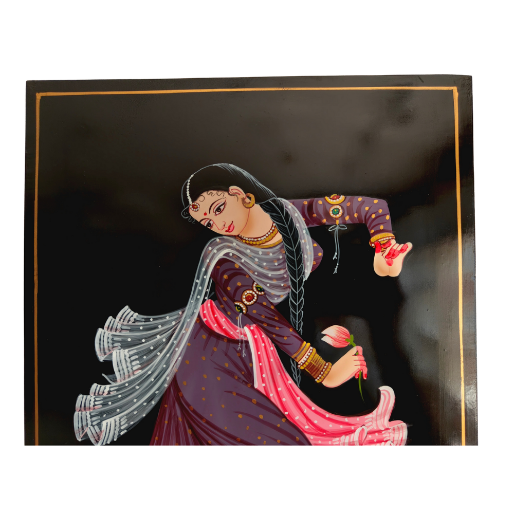 Elegant lotus dancer painting