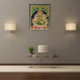 Saraswathi Devi – Goddess of Wisdom in Thanjavur Art Paintings