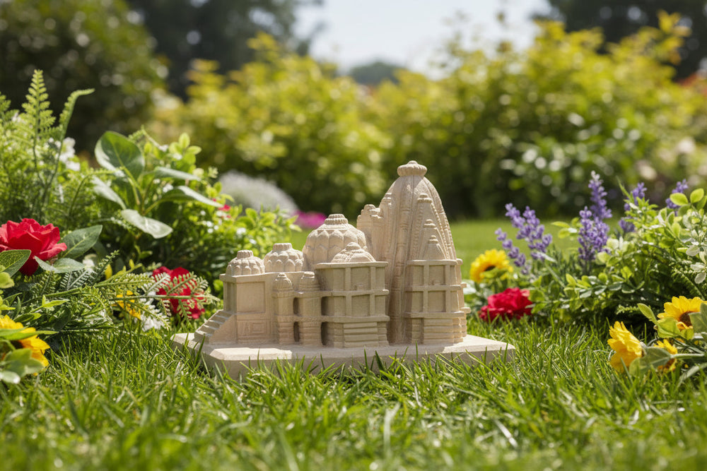 Intricate Sandstone Temple Replica Sand Stone