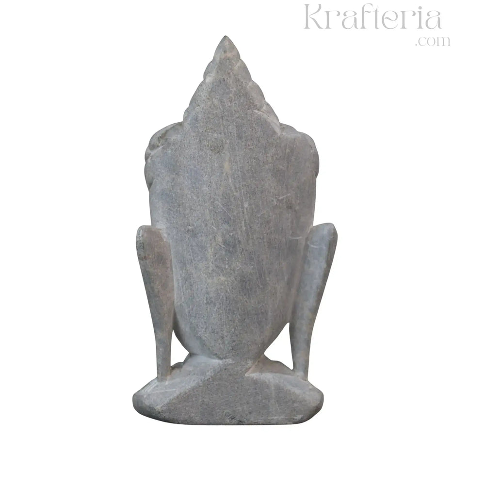 Hand-Carved Buddha Face – Soft Stone Meditation Decor belur shanker