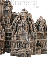 Intricate Miniature of an Ancient Temple Sand Stone