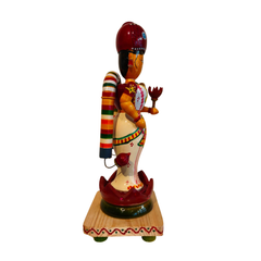 Handcrafted Etikoppaka Lakshmi Idol – Goddess of Wealth in Padmasana