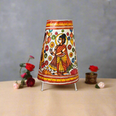 Decorative Leather Puppetry Lamp with Buddha Motif | Bed Lamp