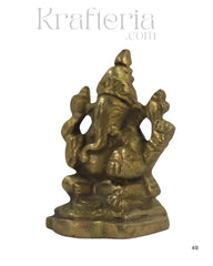 Divine Brass Ganesha Idol – Remover of Obstacles Brass Ware