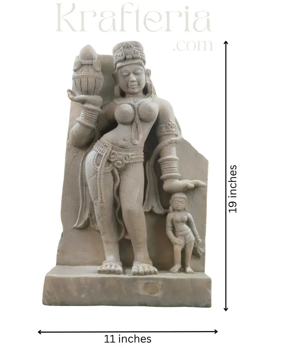 Divine Feminine in Nature - A Śālabhañjikā Sculpture Sand Stone