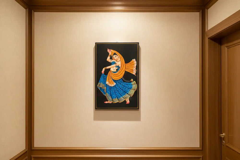 Dancing Lady Artwork – Authentic Nirmal Painting Paintings