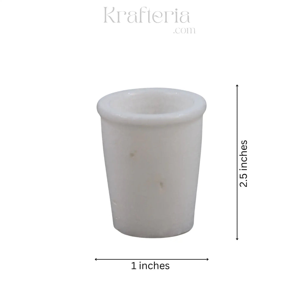 Handcrafted Marble Peg Glasses-Durable & Stylish Hooks Marble Soft Stone