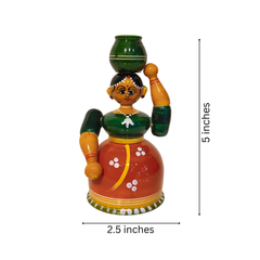 Etikoppaka Elegance - Village Woman Carrying Water