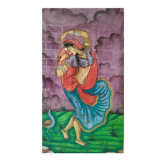 Dancing Gopika Miniature Painting Paintings