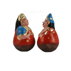 Golu King and Queen Dolls – Traditional Thanjavur Handcrafted Set Alagu Sundaram