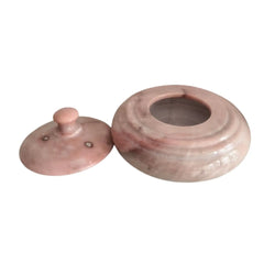 Marble Decorative Storage Jar with Lid – Luxury Stone Pot for Home Décor Marble