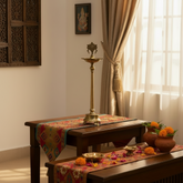 Bronze Venkateshwara Deepam Stand – Divine Light for Rituals & Temples