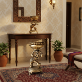 Brass Elephant Urli with Bells - Traditional Indian Decorative Bowl