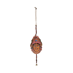 Hand-Painted Leather Goddess Wall Hanging