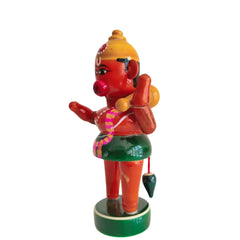 Etikoppaka Little Hanuman Wooden Statue Etikoppaka Lacquerware