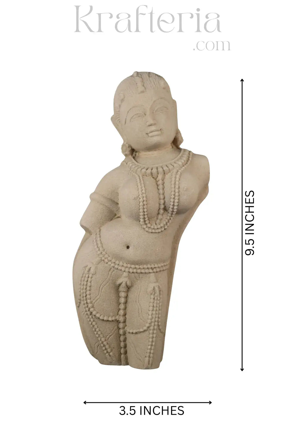 Divine Feminine Sandstone Sculpture - A Symbol of Grace & Beauty Sand Stone