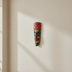 Hand-Painted Human Face Mask Wall Hanging | Artistic Home Accent maruthi handicrafts