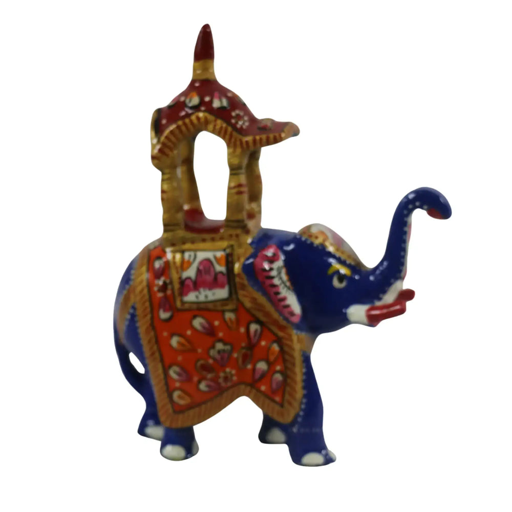 Hand-Painted Ambari – Intricate Decorative Artwork Metal Decorative