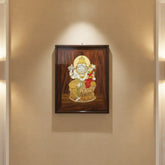 Lakshmi Narasimha Swamy in Rosewood Inlay – Divine Mysore Craft Wall Décor Inlay Art