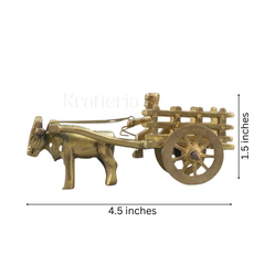 Premium Brass Bullock Cart – Ideal for Gifting & Collectors