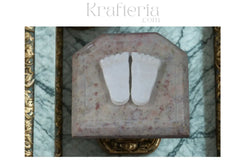 Marble Padukas for Pooja – Symbol of Guru’s Blessings and Guidance Marble Soft Stone