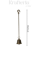 Elegant Brass Bell Hang for Home Decor & Spiritual Harmony