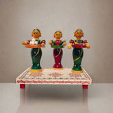 Cultural Etikoppaka Toy - Ladies Serving Tambulam Etikoppaka Lacquerware