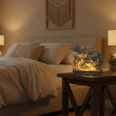 Elephant Under Tree Bedside Lamp – Traditional Jali Carving Artwork Jali Art