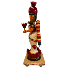 Handcrafted Etikoppaka Lakshmi Idol – Goddess of Wealth in Padmasana