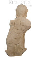 Celestial Muse - A Sandstone Sculpture of Feminine Grace