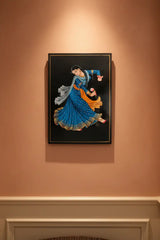 Graceful blue dancer painting