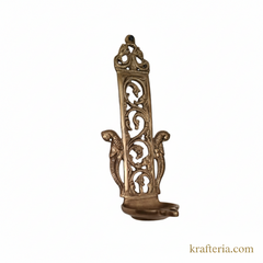 Brass Peacock Oil Lamp (Diya) | Handcrafted Traditional Indian Wall Art Brass Artwork